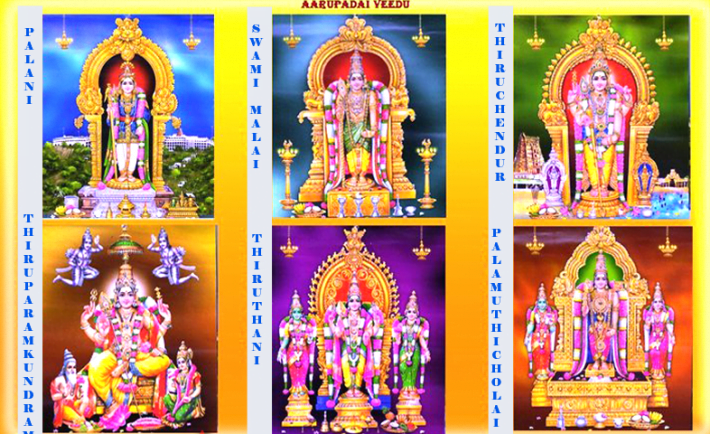 Arupadai Veedu Murugan Temples